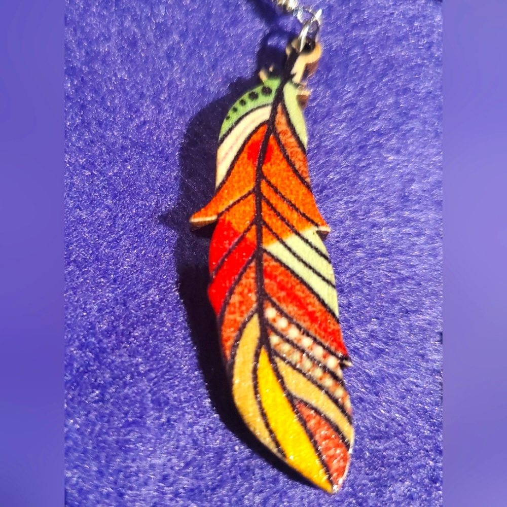 🪶 Feather Earrings - Picture 3 of 3